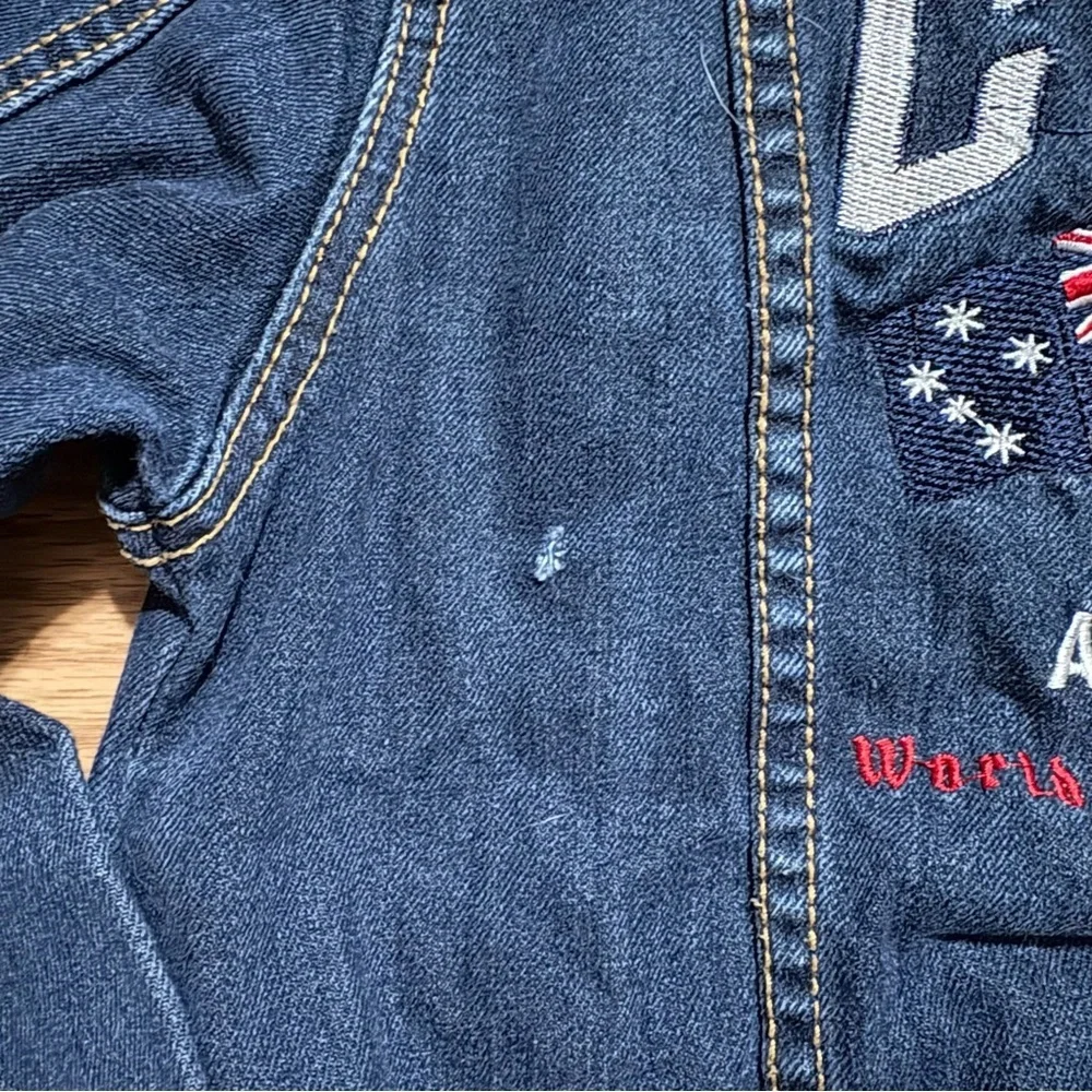 y2k 2000s COOGI Australia World Championship Denim Jacket Youth 10